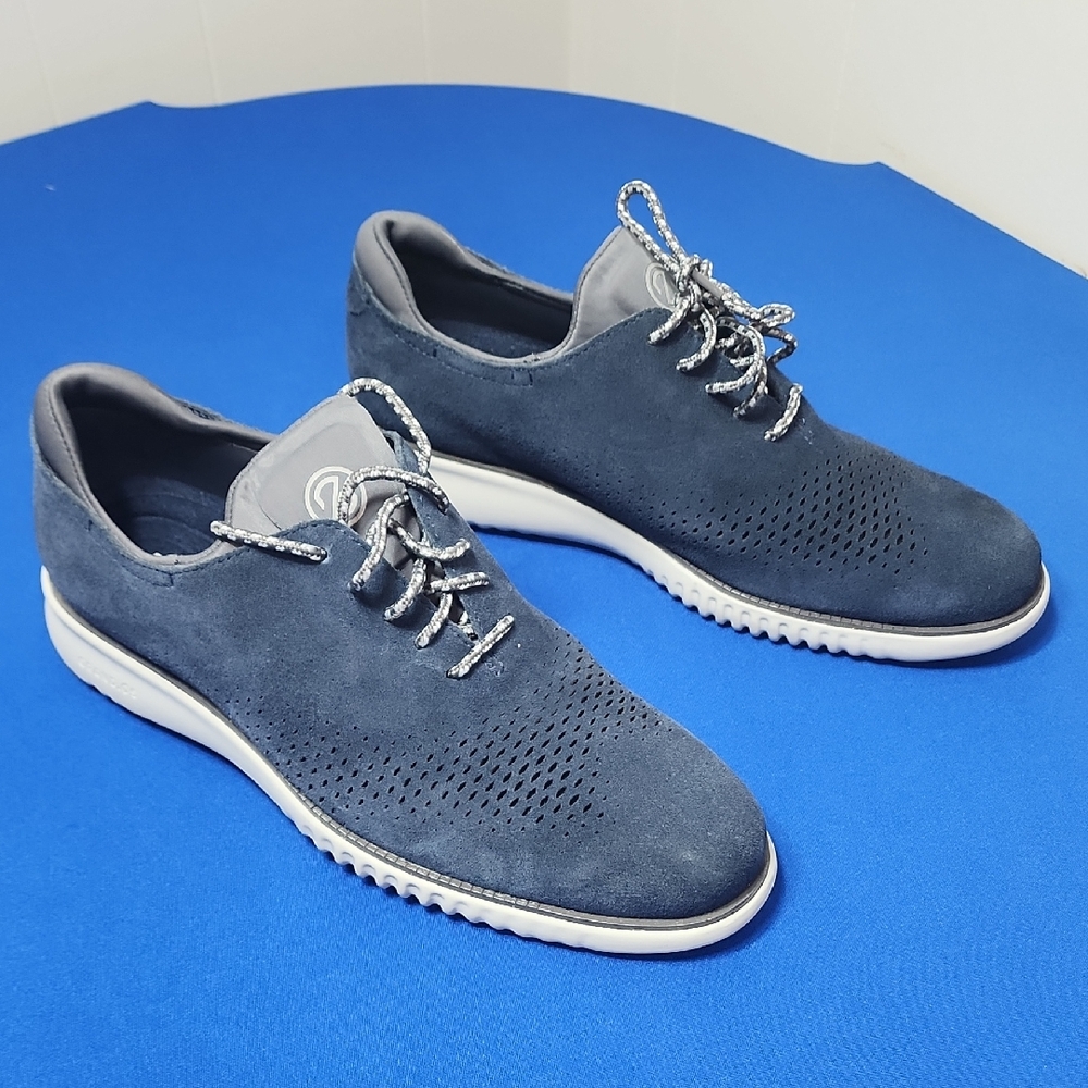 Cole Haan Men's Blue Suede Sneakers
